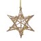Northlight Starburst 3-D with Glitter and Beads Christmas Ornament - 5" - Rose Gold